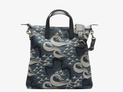 Shopper - Ocean Jacquard/Black