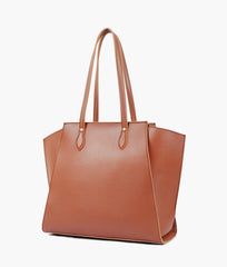 Brown classic tote bag